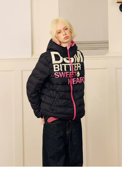 Lightweight Ribbed Quilted Down Jacket