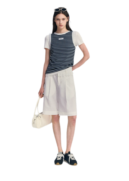 Faux Two-Piece Tee