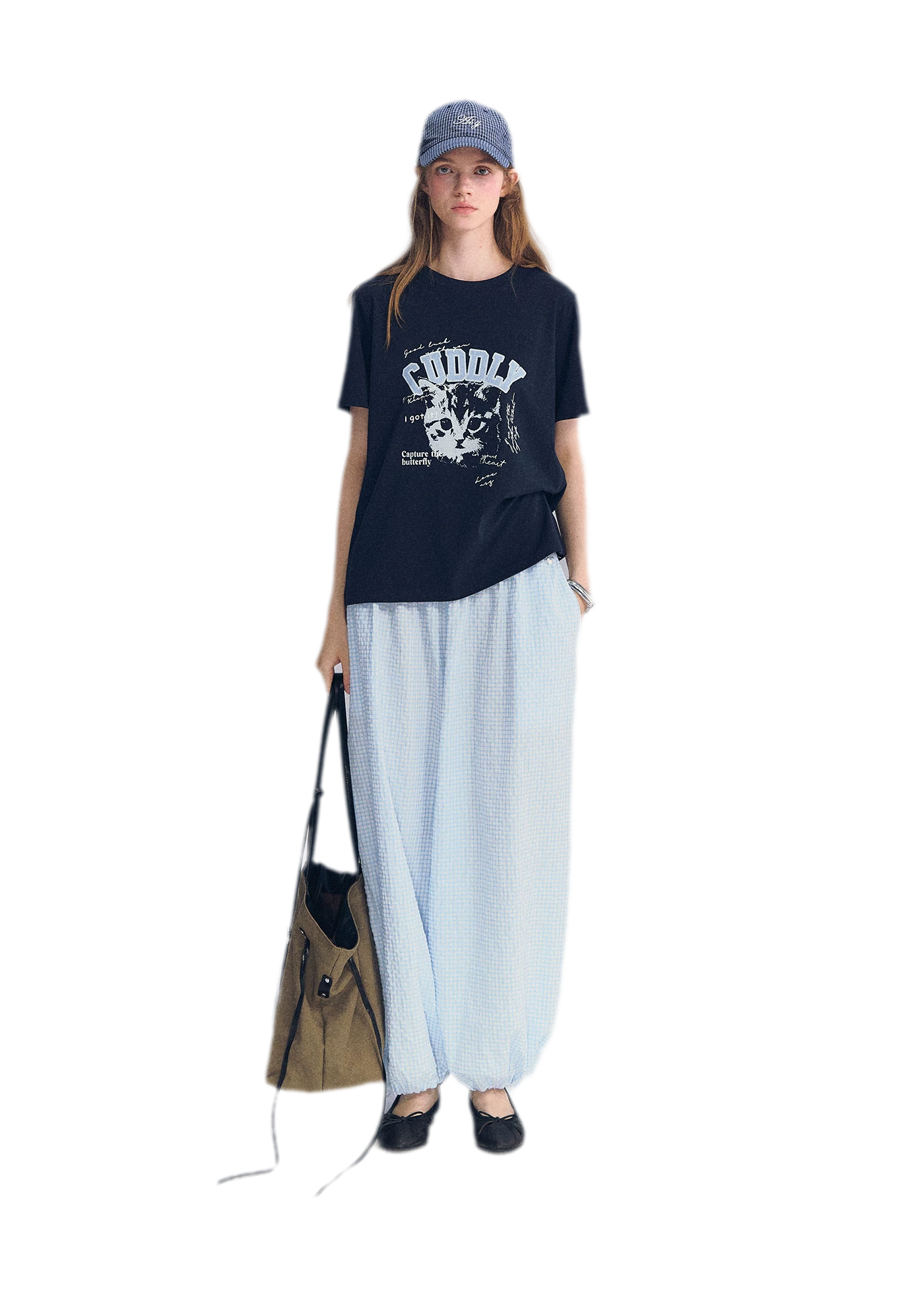 Cat Print Relaxed T-Shirt