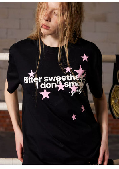 Star Print Short Sleeve T-Shirt