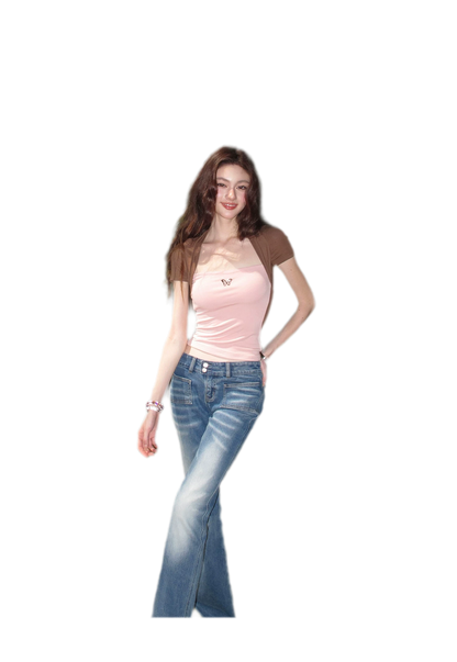 Low Rise Flare Jeans