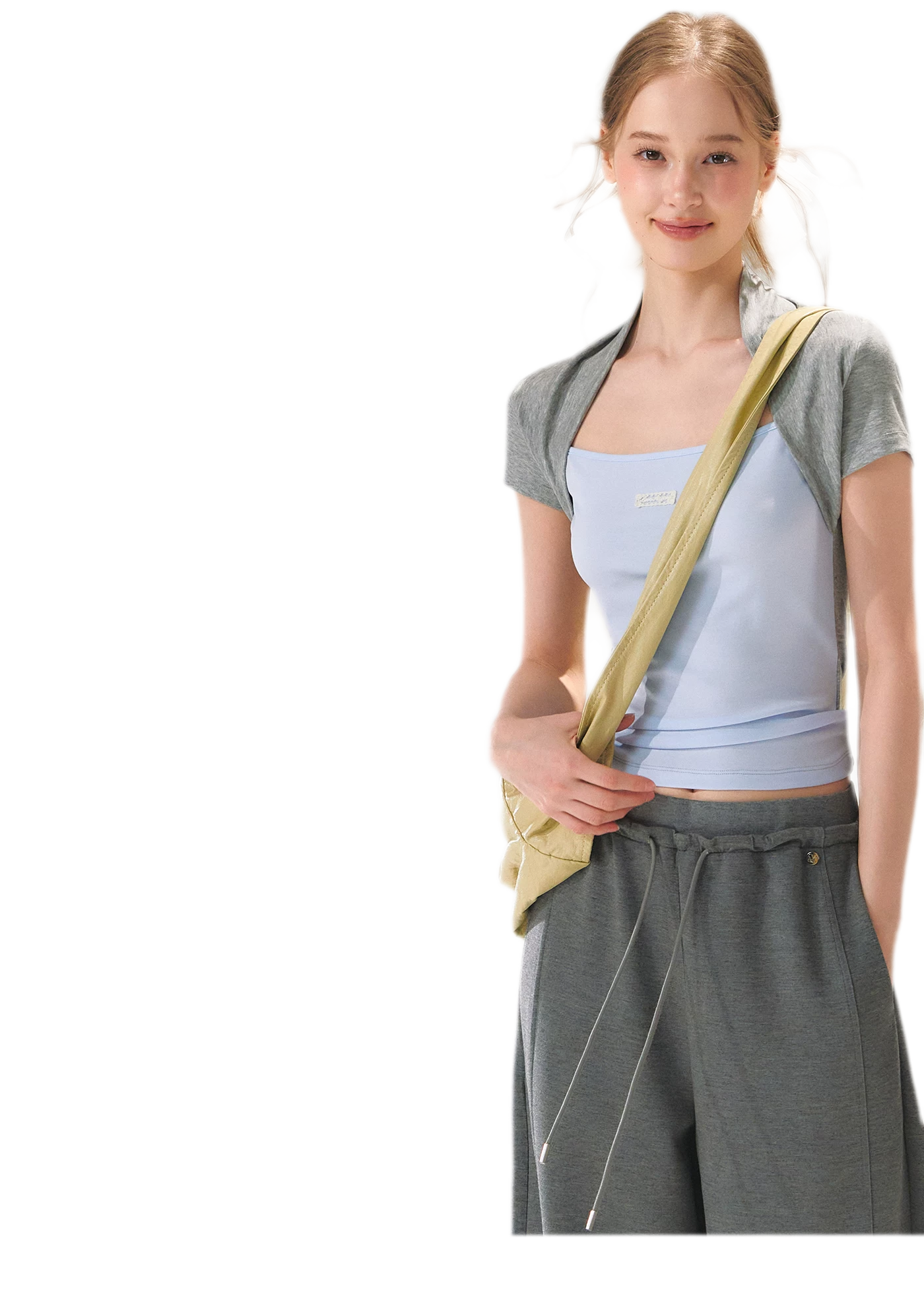 Colorblock Faux Two-Piece Tee
