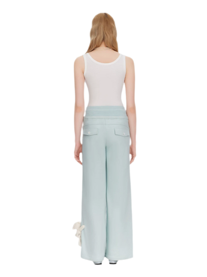 Reflective Gradient Micro-Flare Sweatpants