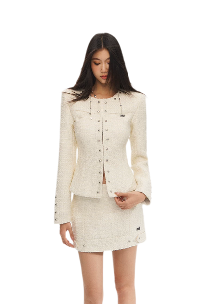 White Tweed Jacket