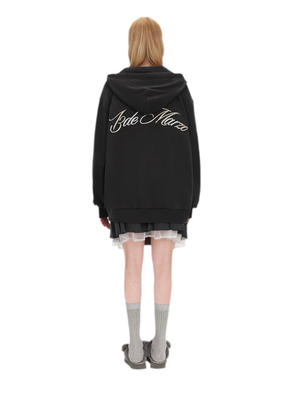 Bear Star Embroidered Hoodie