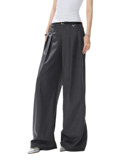 Tailored Wide-Leg Pants