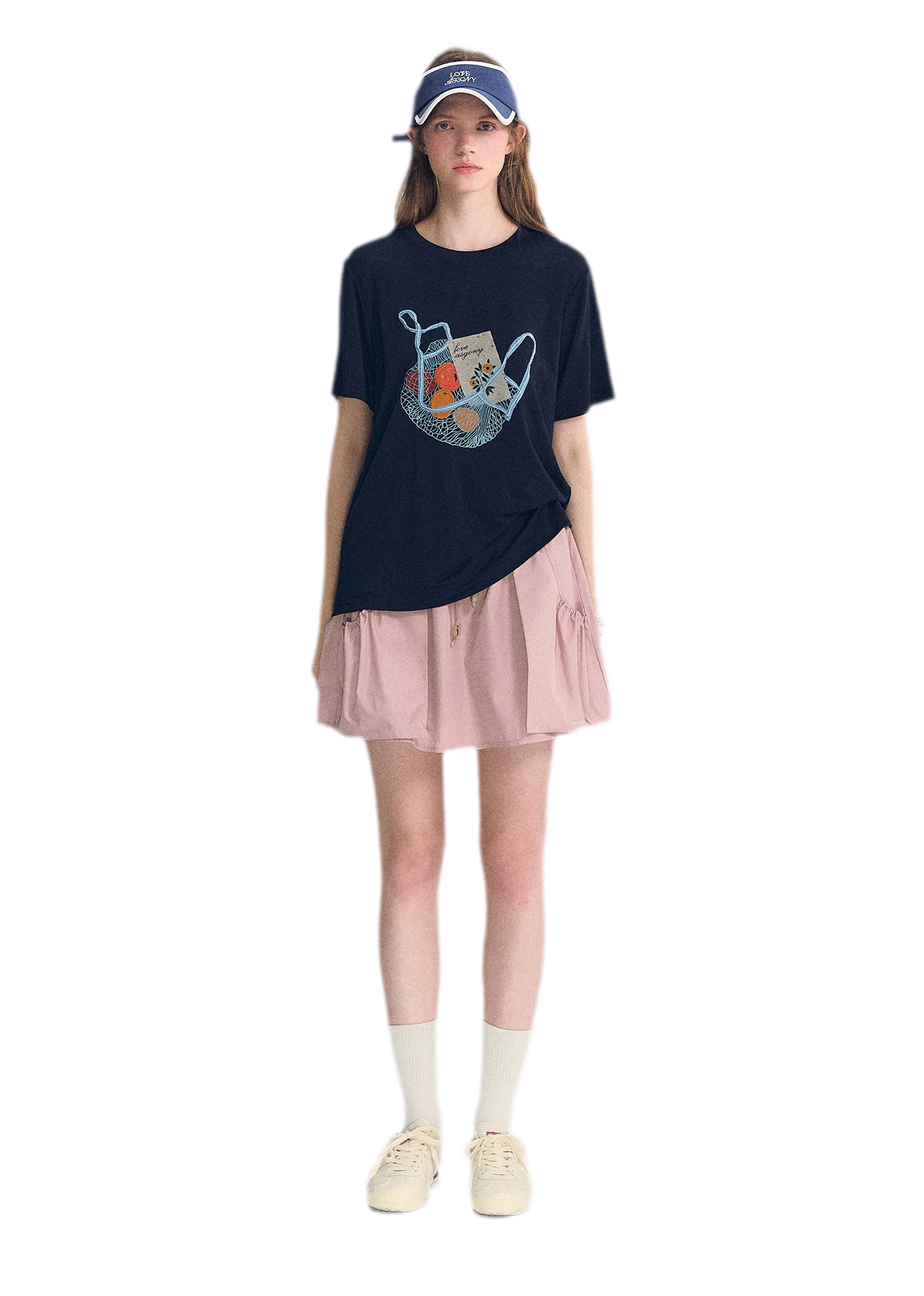 Drawstring A-Line Skirt