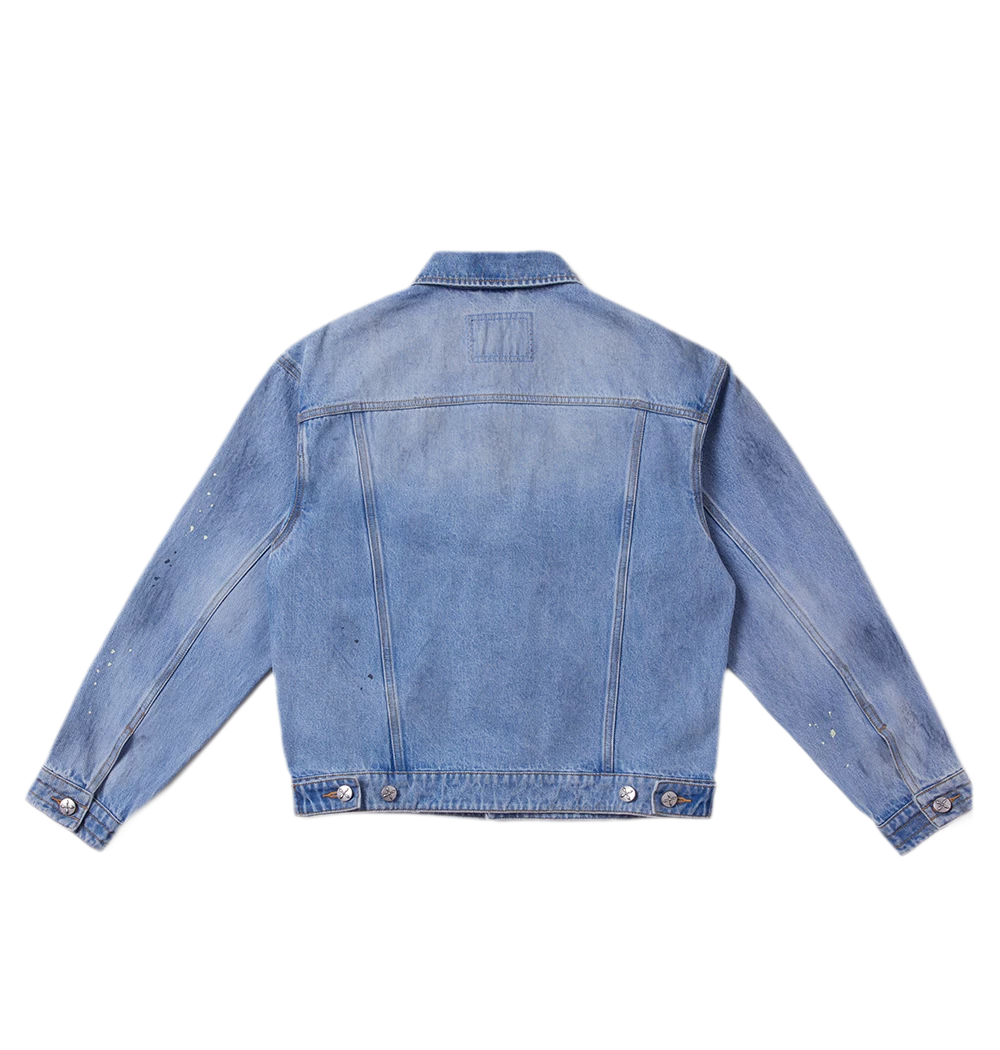 Cross Statue Denim Jacket