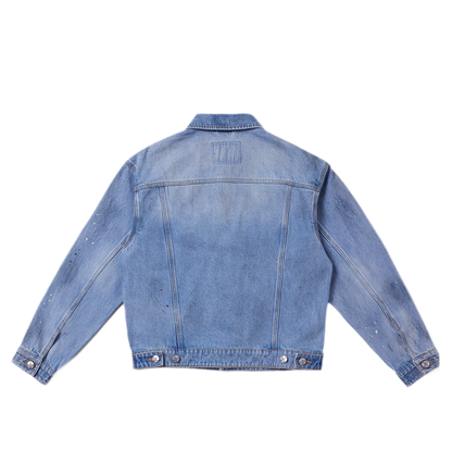 Cross Statue Denim Jacket