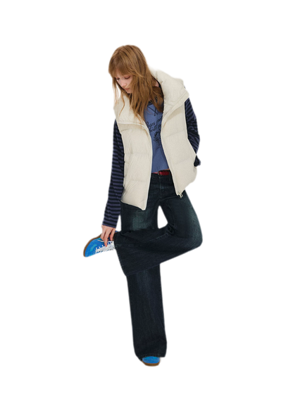 Lightweight Stand Collar Down Vest