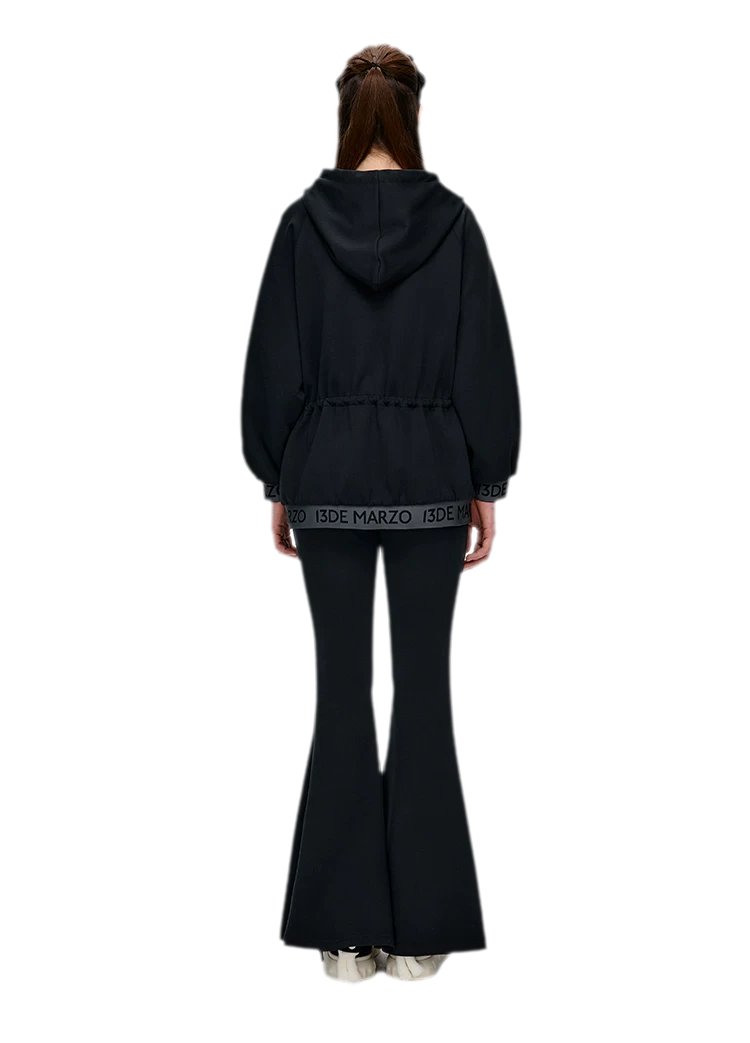 Logo Hooded Zip Jacket