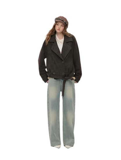 Embossed Buckle Newsboy Beret