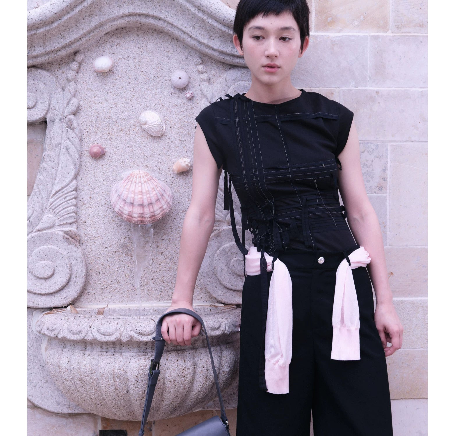 Sheep-Grain PU Flap Bag