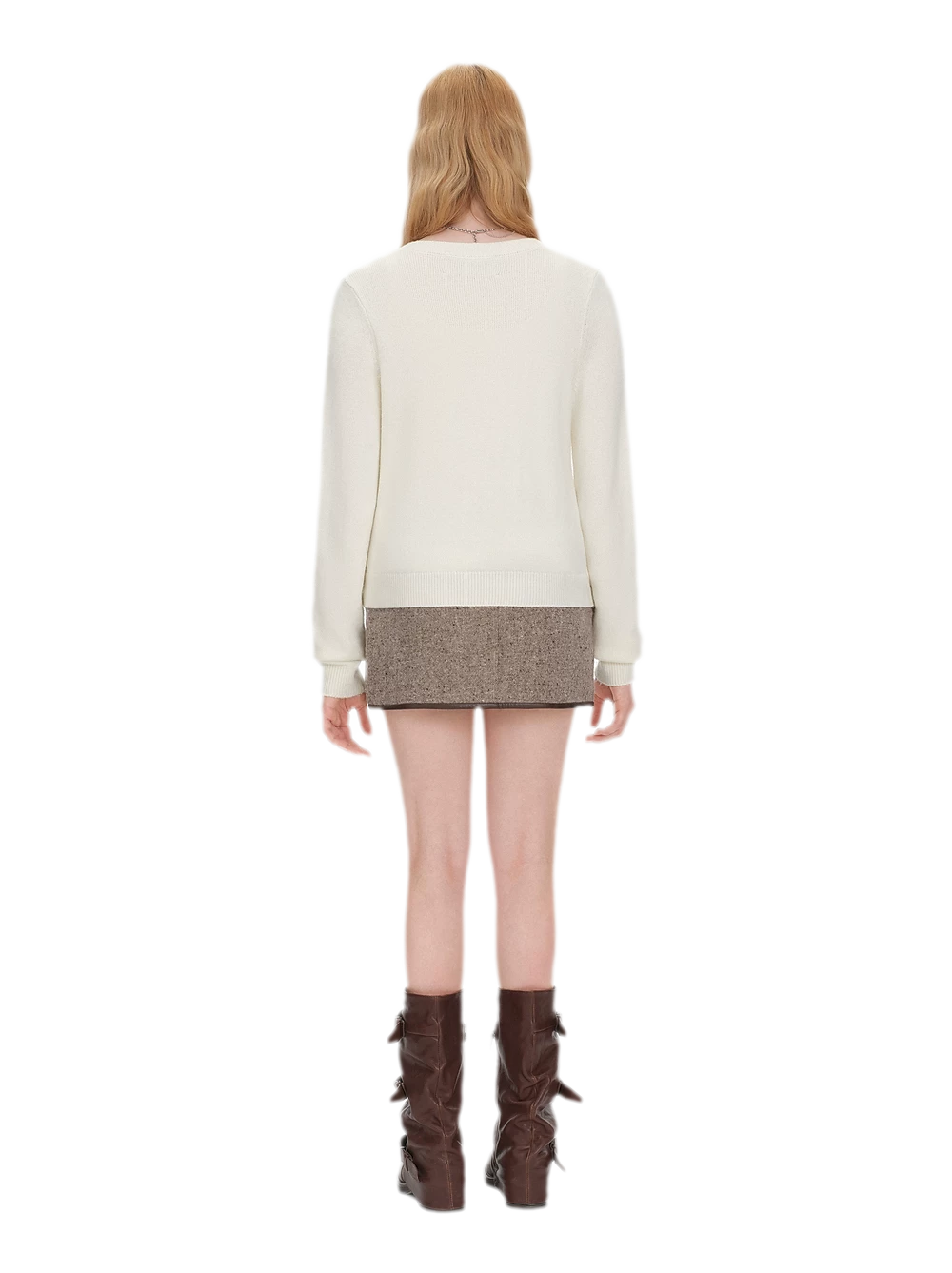 Diamond Knit Bow Cardigan Set