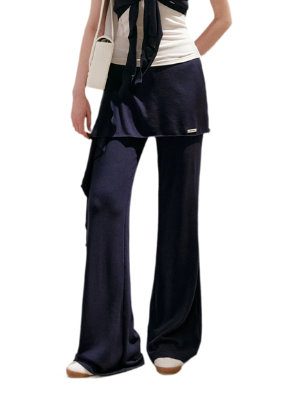 Wrap Tie Flared Pants