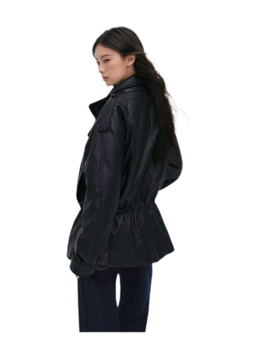 Detachable PU Down Puffer Jacket
