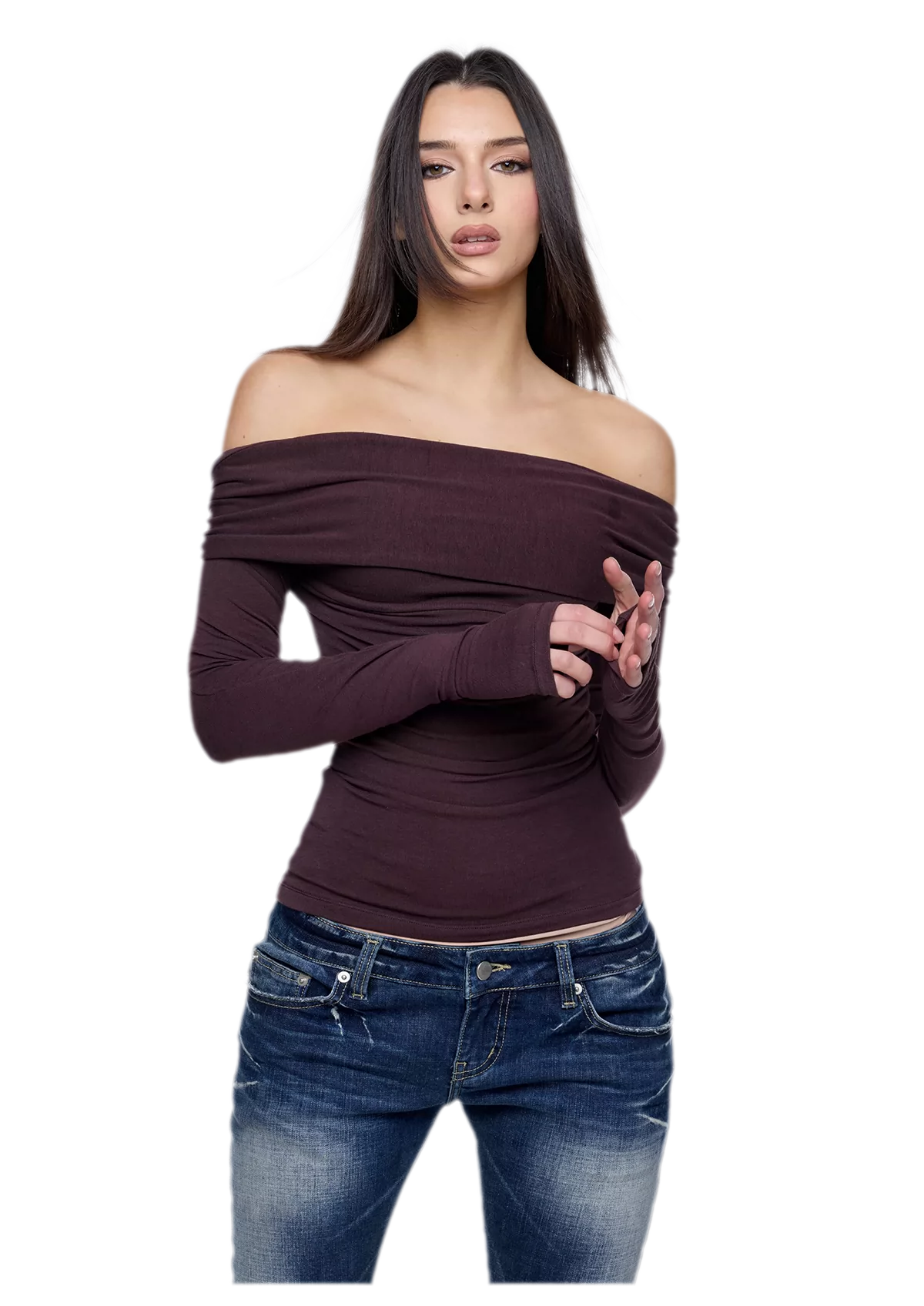 Square Neck Ruched Top