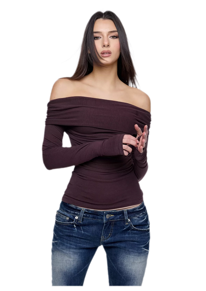 Square Neck Ruched Top