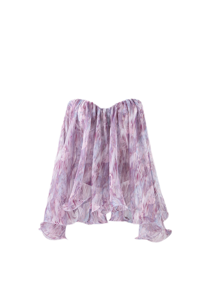 Amethyst Sheer Bustier Top