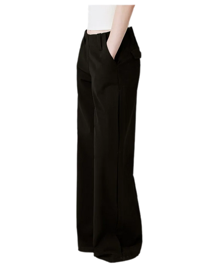 Soft Structured Wide-Leg Trousers