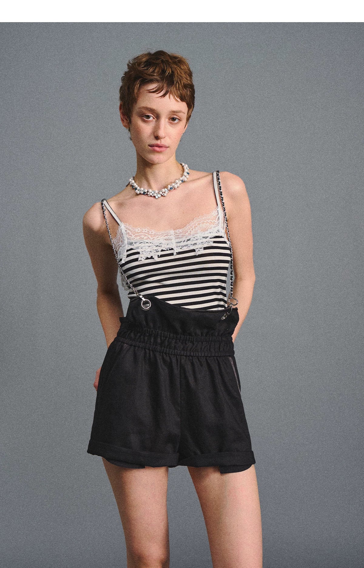 Striped Lace Camisole