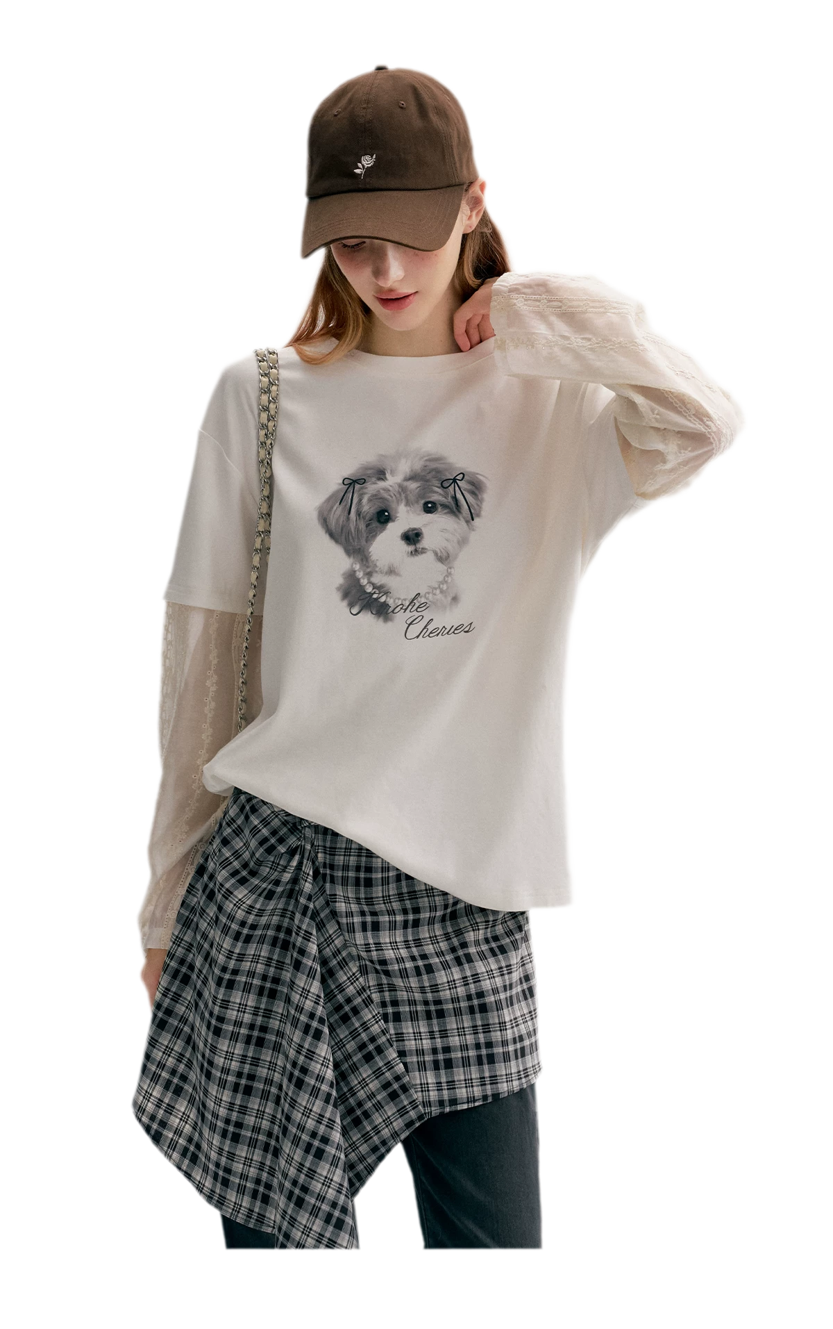 Tencel Cotton Dog Embroidered Tee