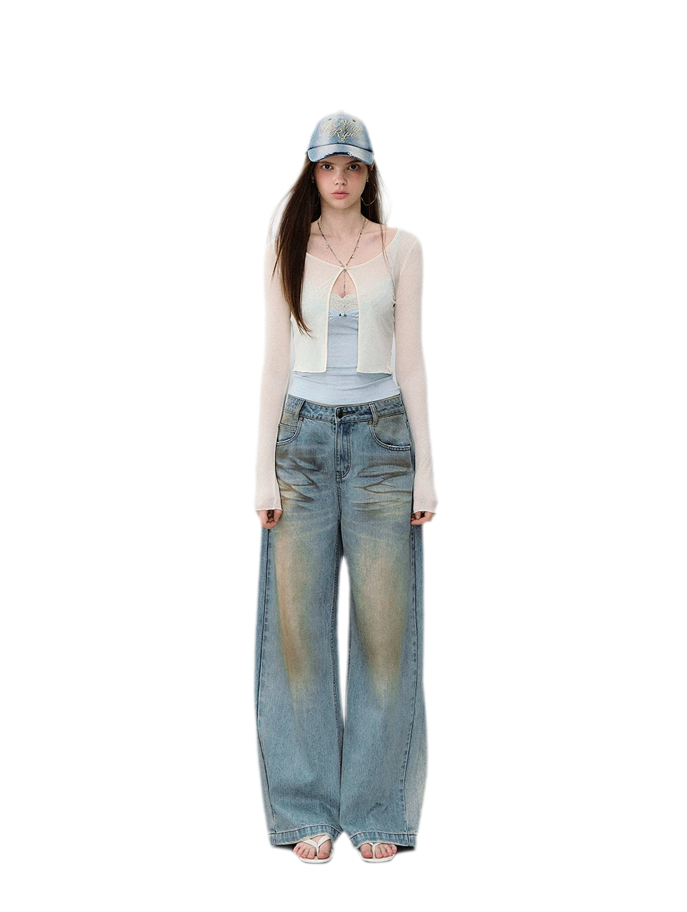 Sheer Cropped Sun Cardigan