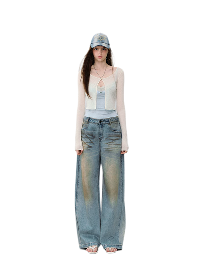 Sheer Cropped Sun Cardigan