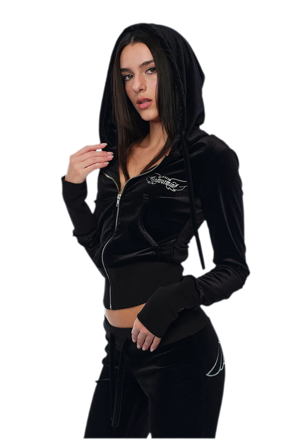 Velvet Wing Embroidered Set