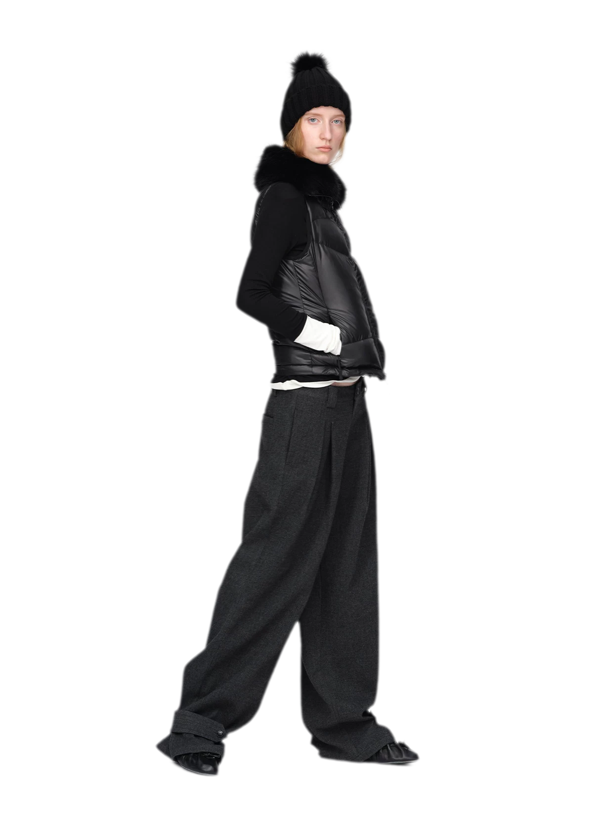 Gilet matelassé en duvet brillant