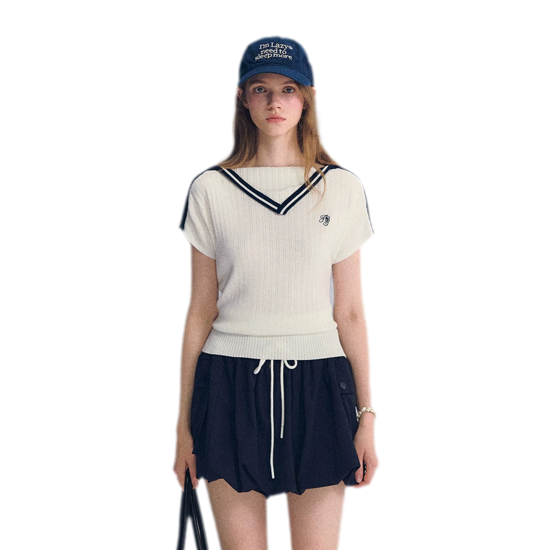 Contrast Trim Knit Top