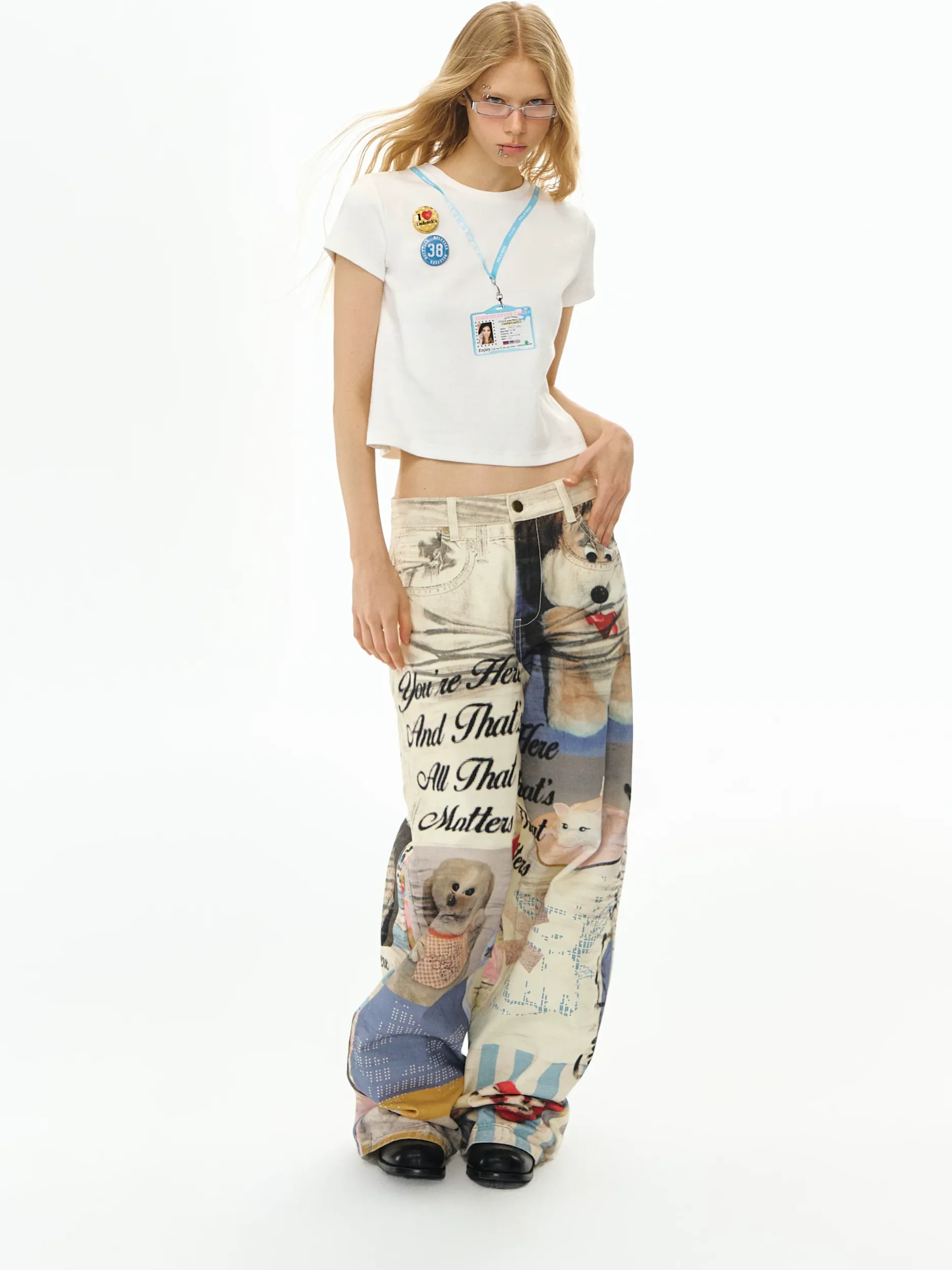 Graphic Print Short T-Shirt