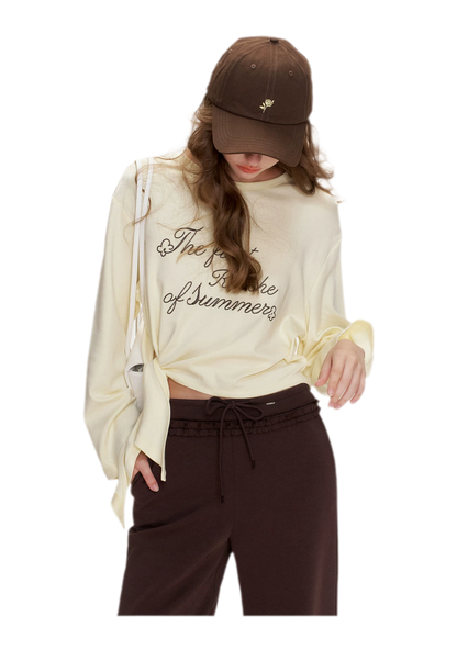 Contrast Logo Cropped T-Shirt