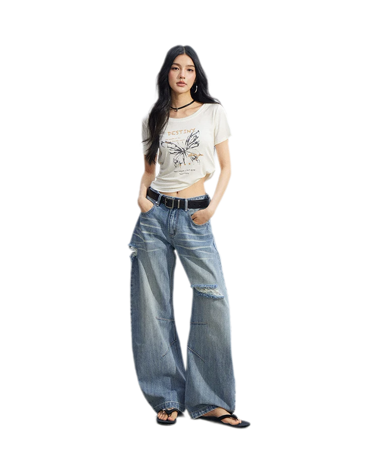 Butterfly Ruched Tee