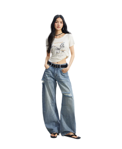 Butterfly Ruched Tee