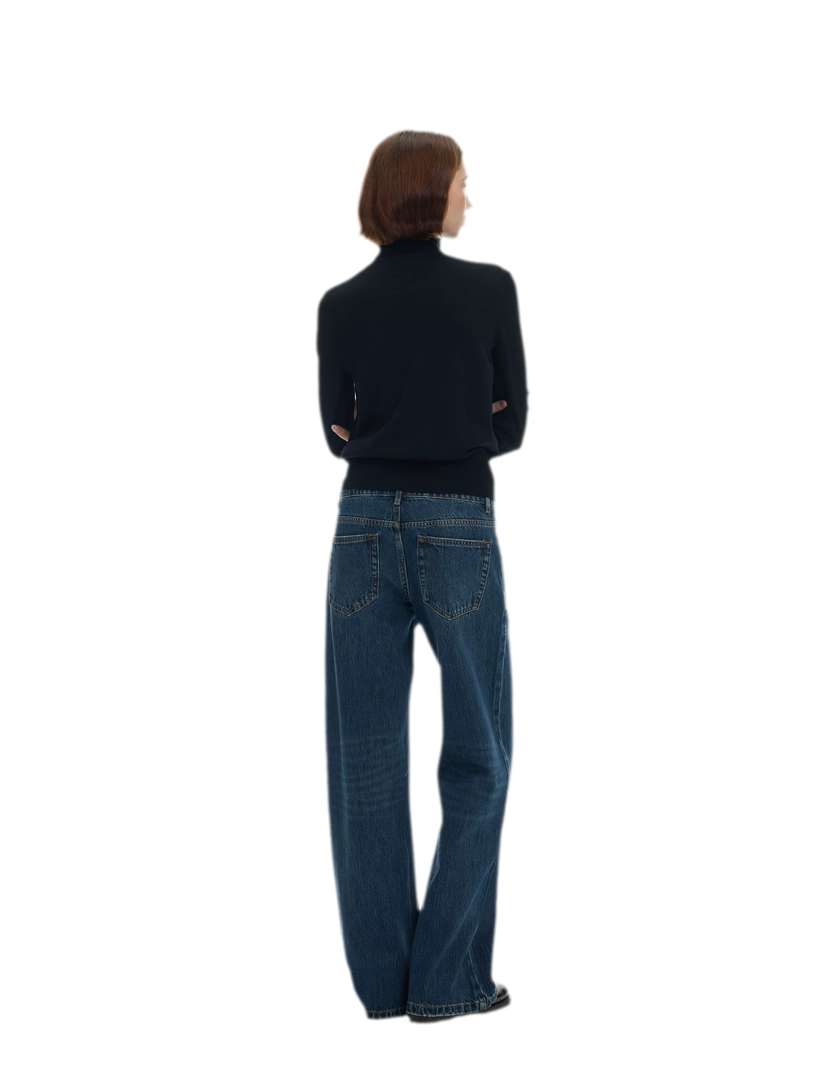Ribbed Slim-Fit Turtleneck Knit