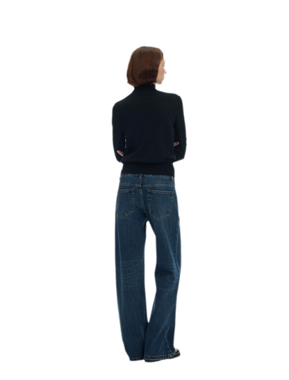 Ribbed Slim-Fit Turtleneck Knit