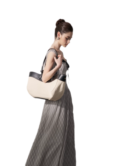 Plaid Tie-Front Maxi Dress