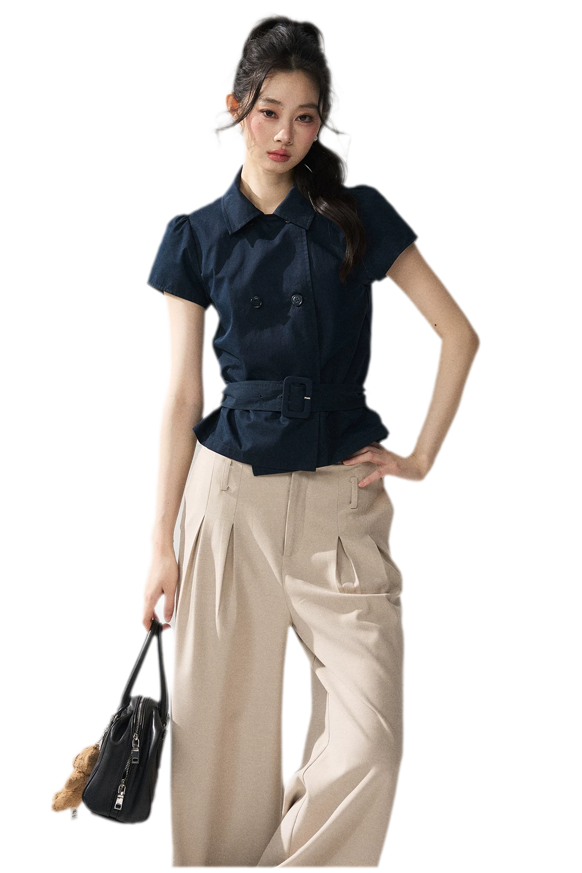 Blazer Inspired Waist T-shirt