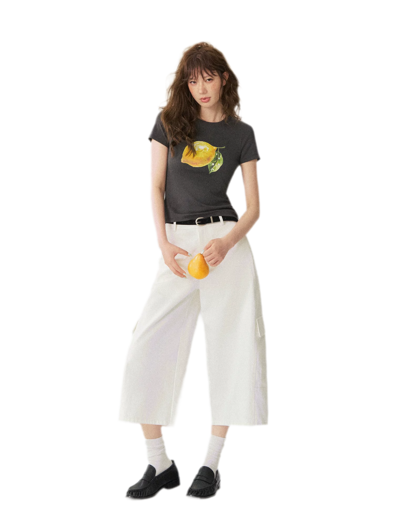 Utility Denim Capri Pants