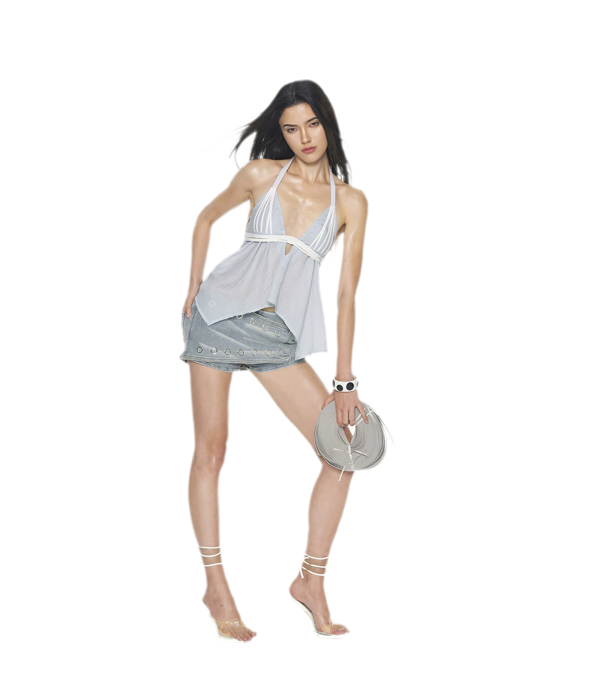 V-Neck Halter Top
