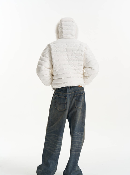 Quilted Boxy Down Jacket