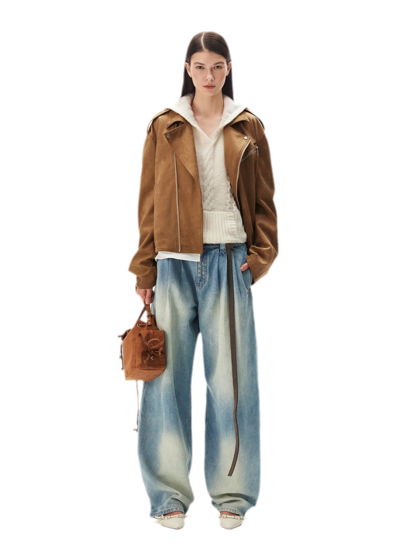 Suede Velvet Relaxed Jacket