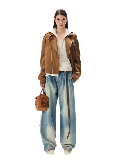 Suede Velvet Relaxed Jacket