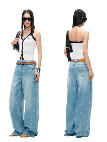 V-Neck Knitted Halter Vest