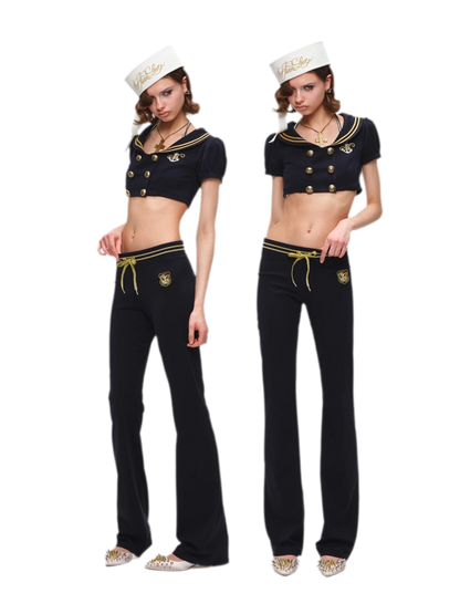 Navy Style Three-Piece Set