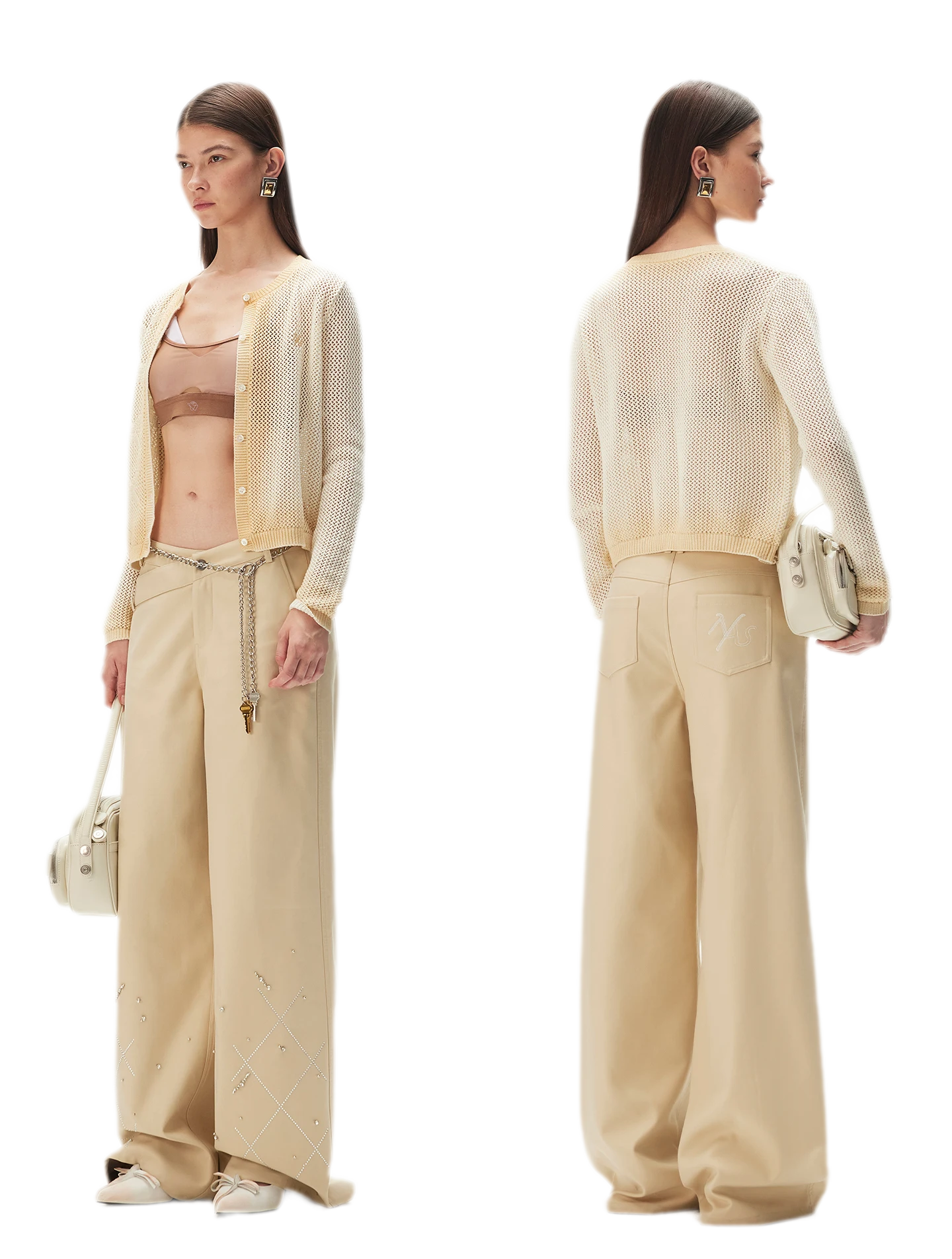 Cotton Openwork Cardigan