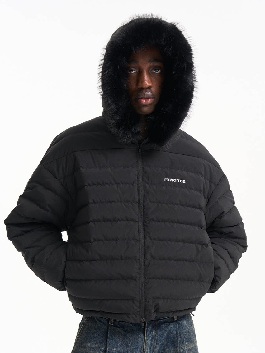 Quilted Boxy Down Jacket