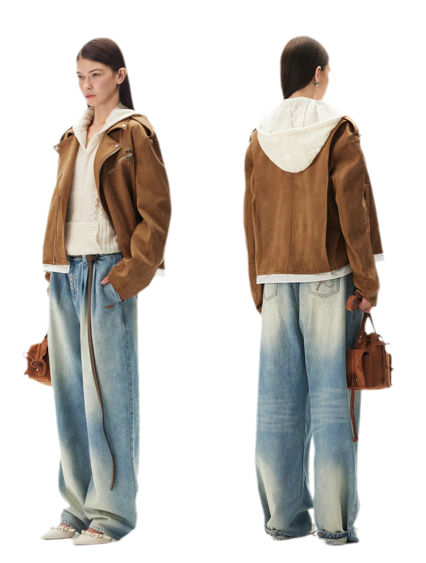 Suede Velvet Relaxed Jacket