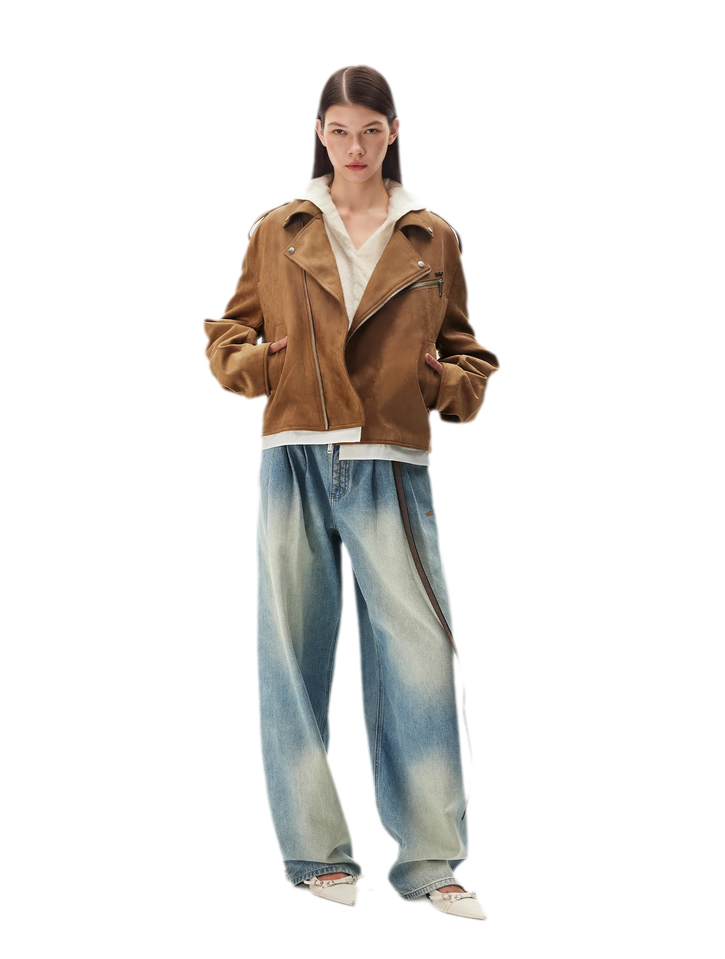 Suede Velvet Relaxed Jacket